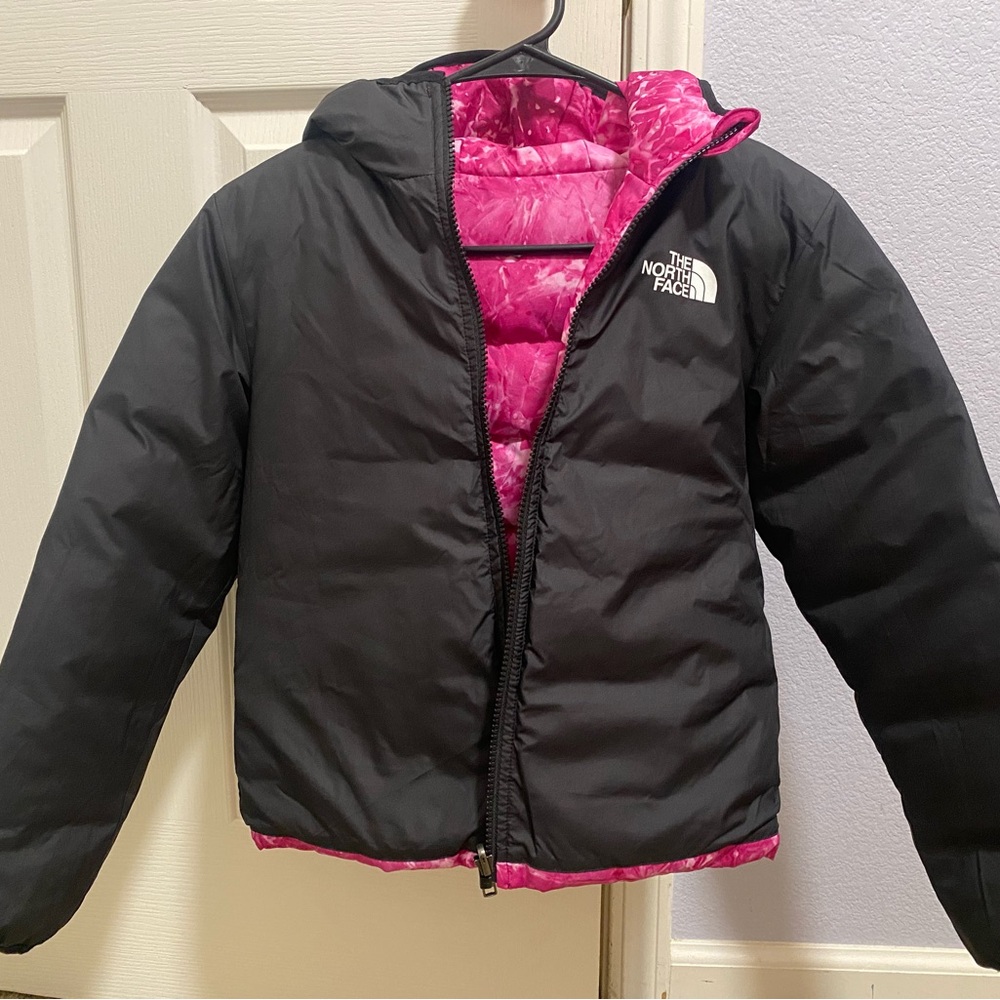 The North Face Black Jacket with Pink Lining